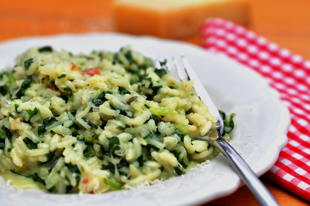 Orez cu spanac si mazare Retete practice