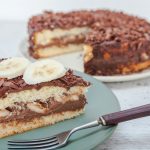 felie de tort cu Nutella, ciocolata si banane